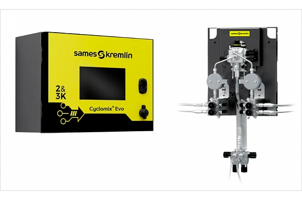 Evo-Sames elektroniskā dozēšanas un sajaukšanas sistēma