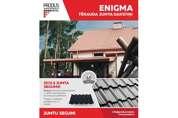 Tērauda jumta dakstiņi Enigma