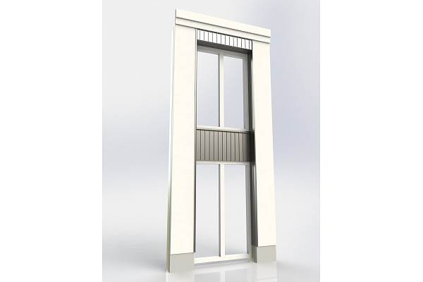 Alumīnija fasādes apdares detaļas ar precīzu CNC apstrādi