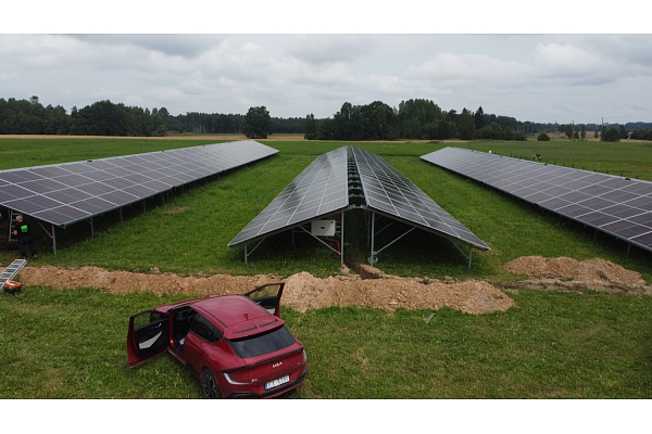 Saules parka izbūve