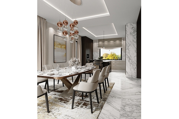 ēdamzonas un virtuves interjera dizains