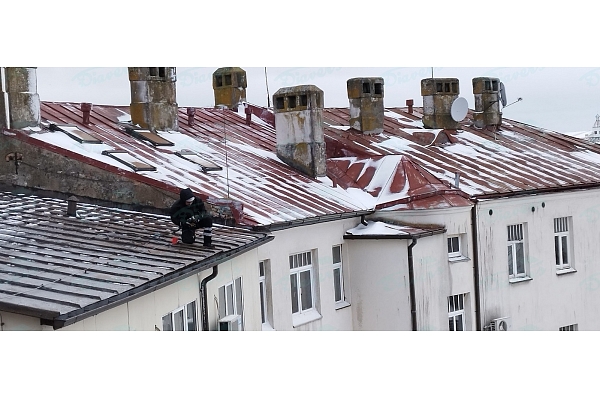 Jumta remonts ziemā