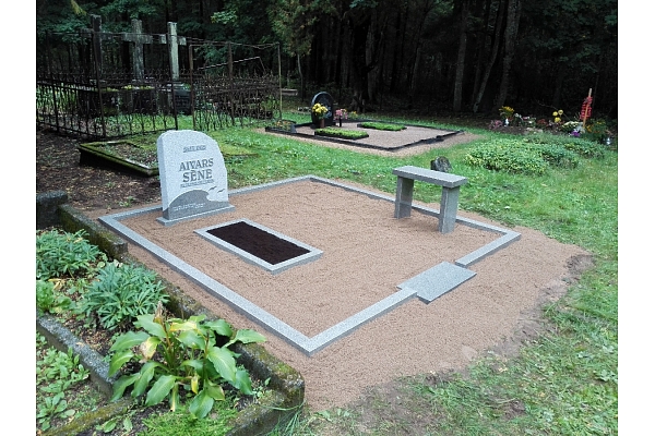 A A darbnīca, akmens apstrāde, kapu pieminekļi