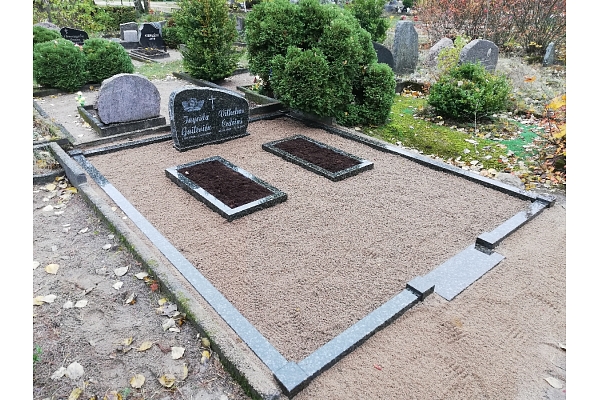 A A darbnīca, akmens apstrāde, kapu pieminekļi