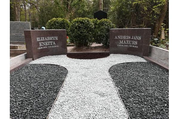 A A darbnīca, akmens apstrāde, kapu pieminekļi