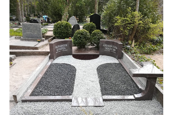 A A darbnīca, akmens apstrāde, kapu pieminekļi