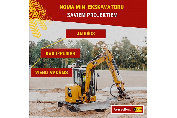 Mini ekskavatoru noma