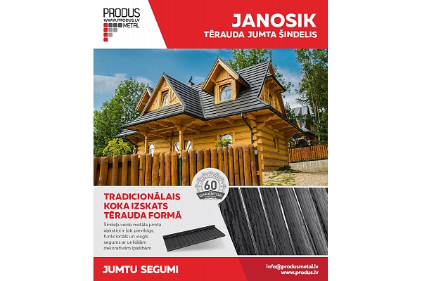 Tērauda jumta šindelis Janosik