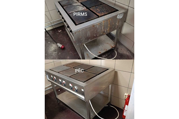 industriālo virtuvju tīrīšana