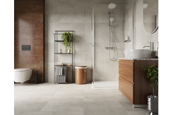 SPC Flizes paneli Gridai Concrete_Dust_packshot_60x60_SPC-Flooring 2