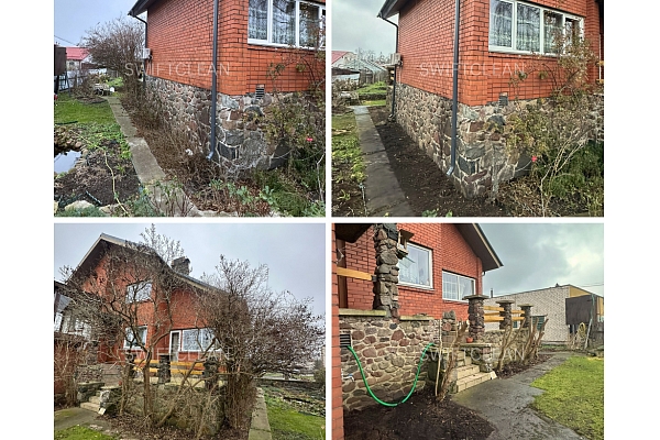 Teritorijas sakopšana un pagalma tīrīšana ar SwiftClean