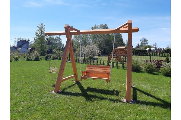 Koka dārza mēbeles