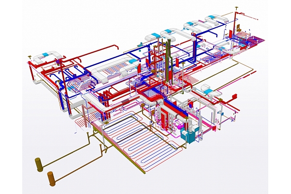 Mūsdienīgu ēku apkures un ventilācijas sistēmu BIM projekts